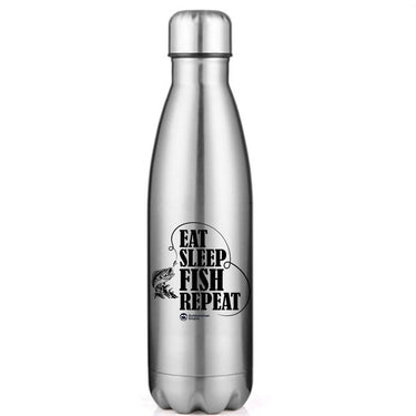 Eat Sleep Fish Repeat Stainless Steel Water Bottle